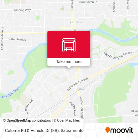 Mapa de Coloma Rd & Vehicle Dr (EB)