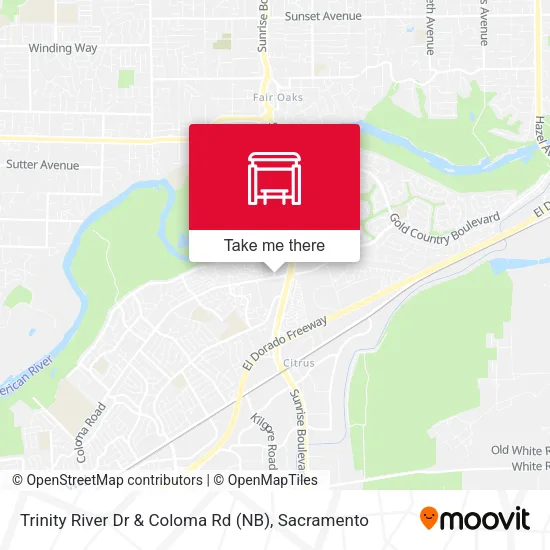 Mapa de Trinity River Dr & Coloma Rd (NB)