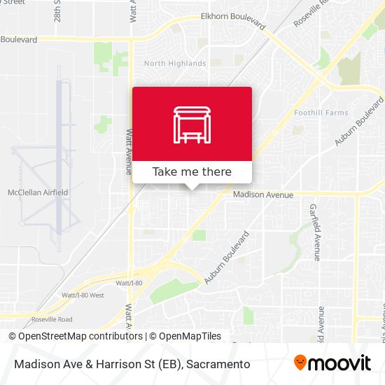 Mapa de Madison Ave & Harrison St (EB)