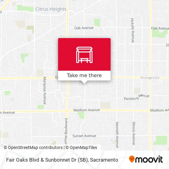 Fair Oaks Blvd & Sunbonnet Dr (SB) map