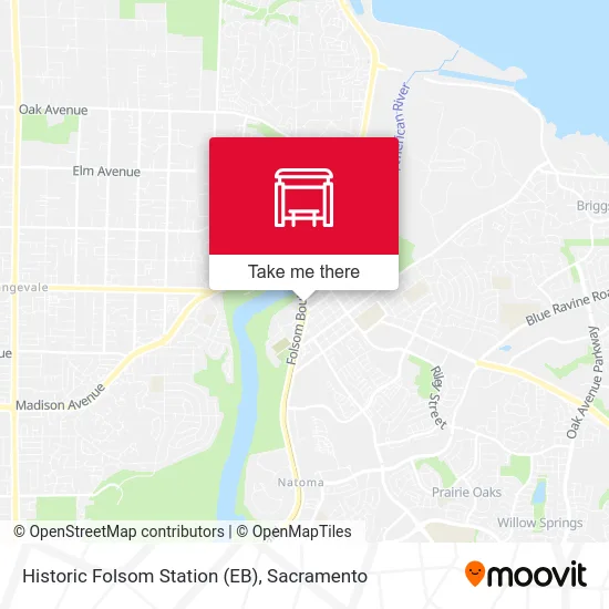 Historic Folsom Station (EB) map