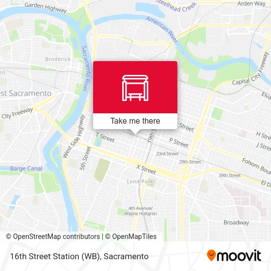 Mapa de 16th Street Station (WB)