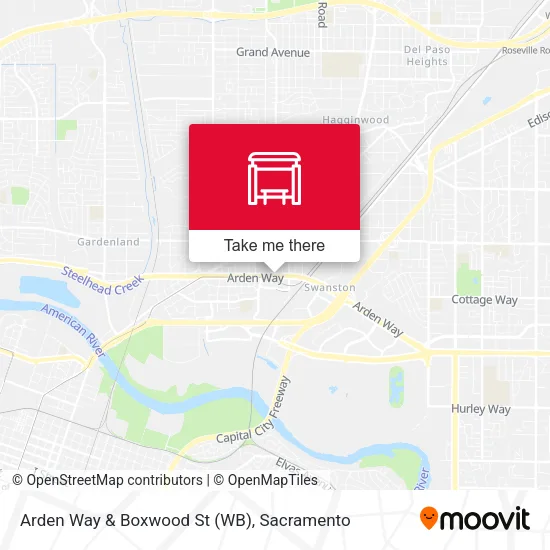 Mapa de Arden Way & Boxwood St (WB)