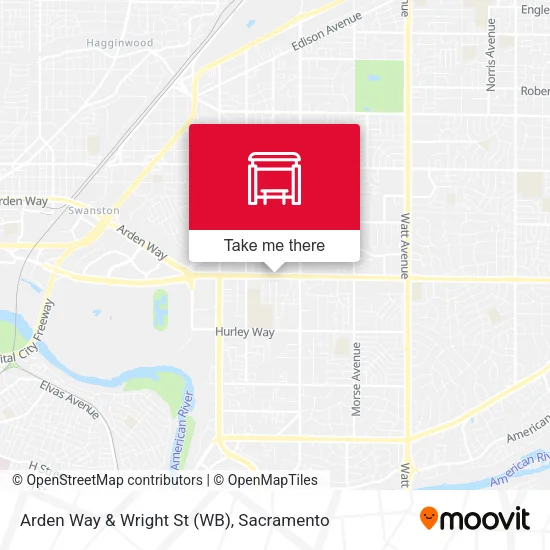 Mapa de Arden Way & Wright St (WB)