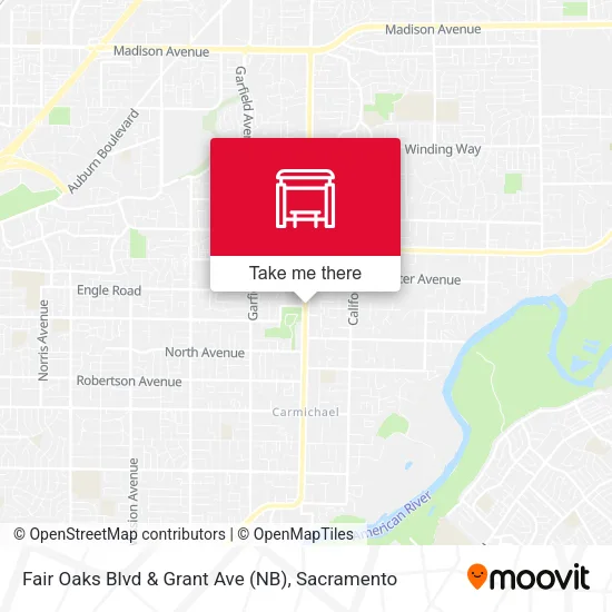 Mapa de Fair Oaks Blvd & Grant Ave (NB)