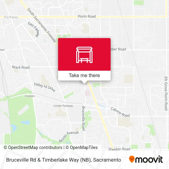 Mapa de Bruceville Rd & Timberlake Way (NB)
