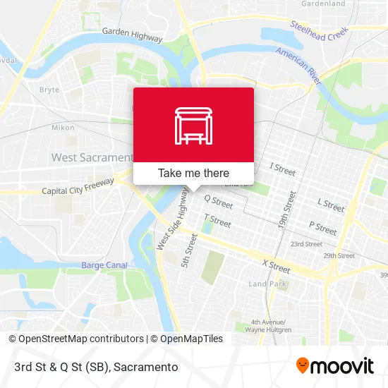 Mapa de 3rd St & Q St (SB)