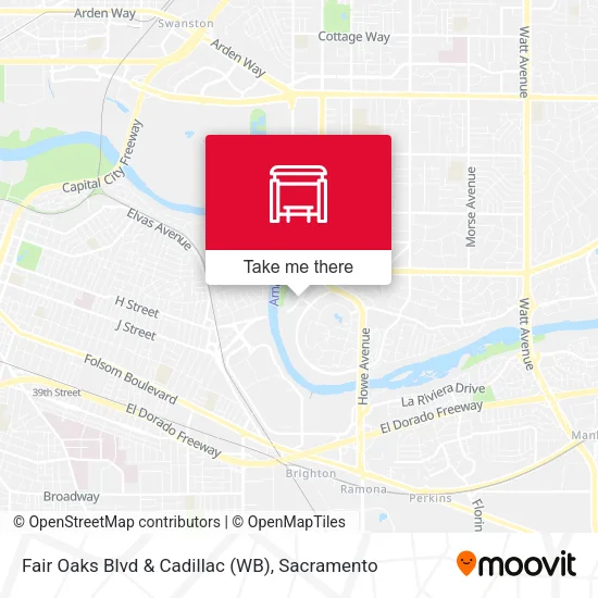 Mapa de Fair Oaks Blvd & Cadillac (WB)