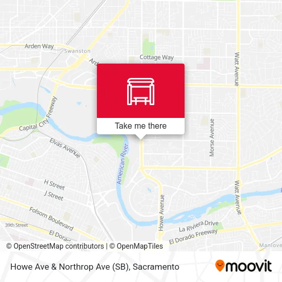 Mapa de Howe Ave & Northrop Ave (SB)