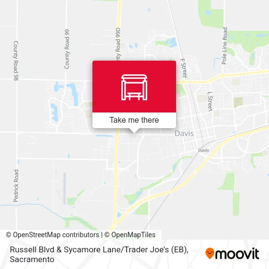 Russell Blvd & Sycamore Lane / Trader Joe's (EB) map