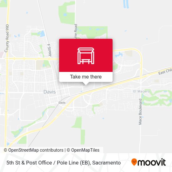 5th St & Post Office / Pole Line (EB) map