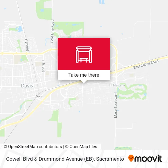 Mapa de Cowell Blvd & Drummond Avenue (EB)