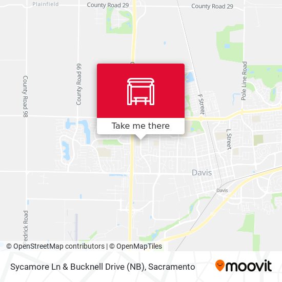 Sycamore Ln & Bucknell Drive (NB) map