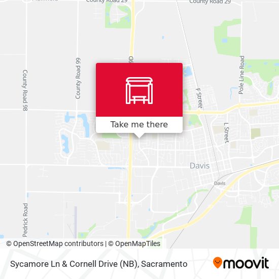 Sycamore Ln & Cornell Drive (NB) map
