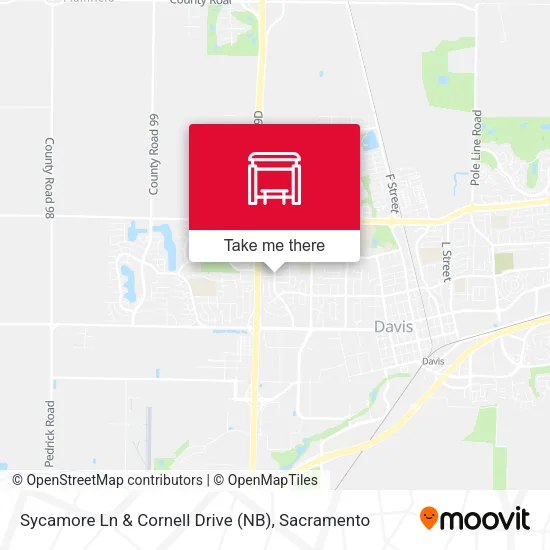 Sycamore Ln & Cornell Drive (NB) map