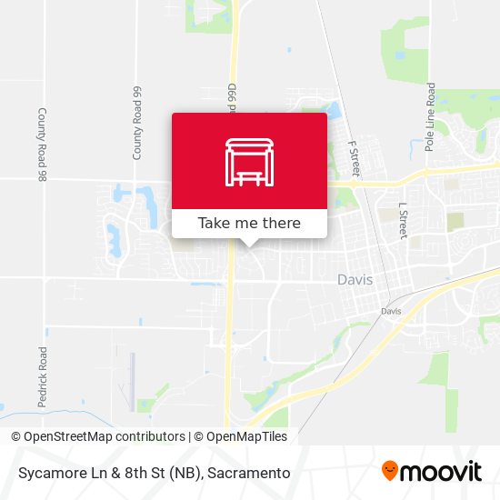 Sycamore Ln & 8th St (NB) map