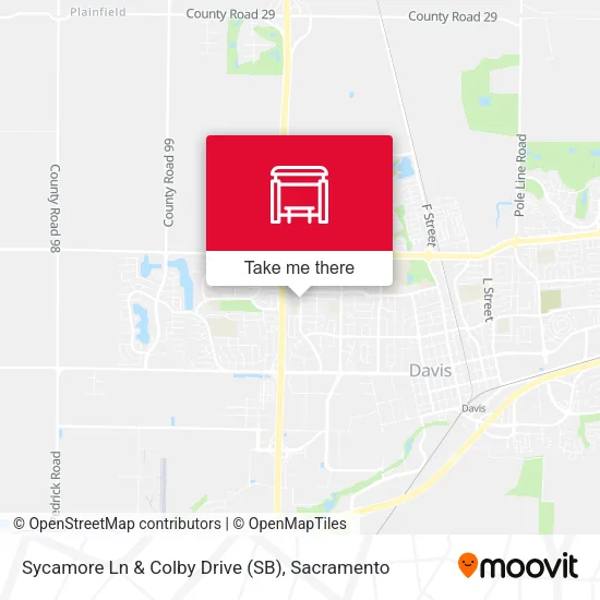 Mapa de Sycamore Ln & Colby Drive (SB)