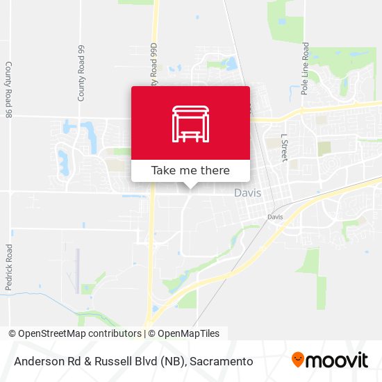 Anderson Rd & Russell Blvd (NB) map