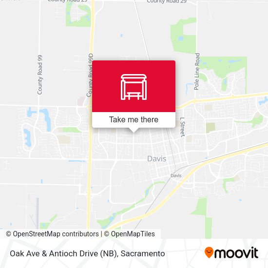 Oak Ave & Antioch Drive (NB) map