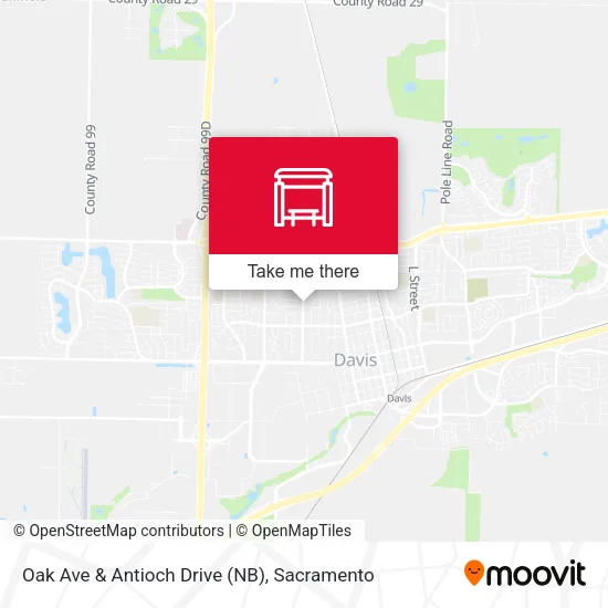 Mapa de Oak Ave & Antioch Drive (NB)