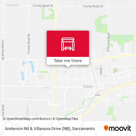 Anderson Rd & Villanova Drive (NB) map