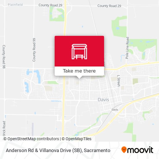 Anderson Rd & Villanova Drive (SB) map