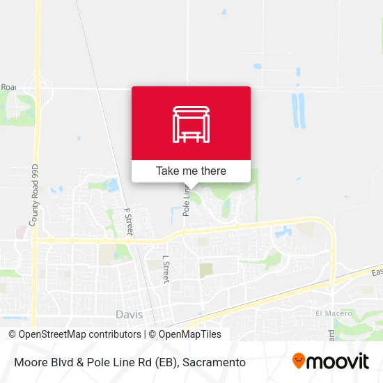 Mapa de Moore Blvd & Pole Line Rd (EB)