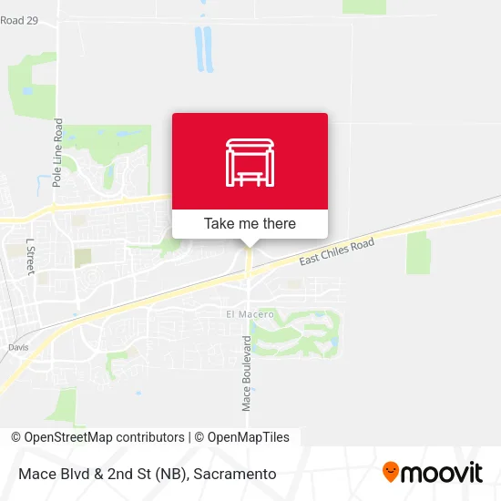 Mapa de Mace Blvd & 2nd St (NB)