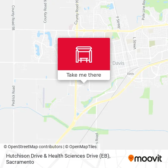 Hutchison Drive & Health Sciences Drive (EB) map