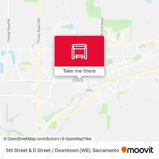 Mapa de 5th Street & D Street / Downtown (WB)