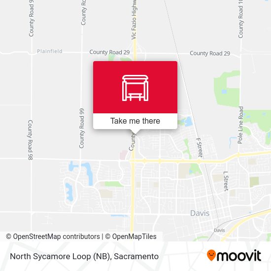North Sycamore Loop (NB) map