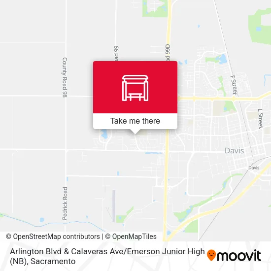 Arlington Blvd & Calaveras Ave / Emerson Junior High (NB) map
