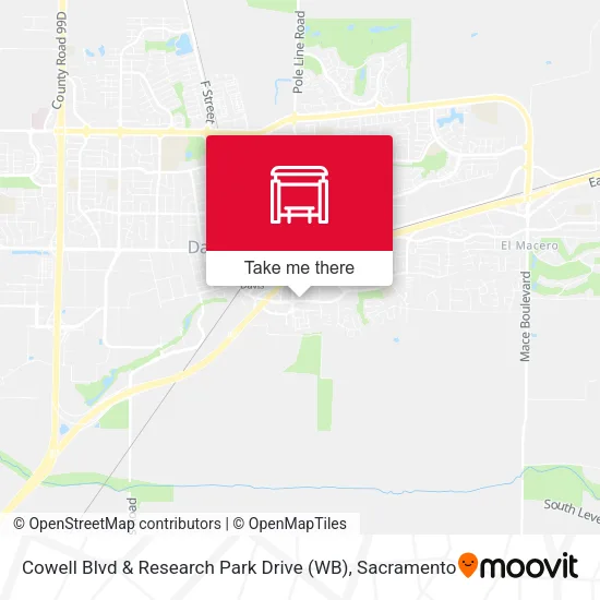 Cowell Blvd & Research Park Drive (WB) map