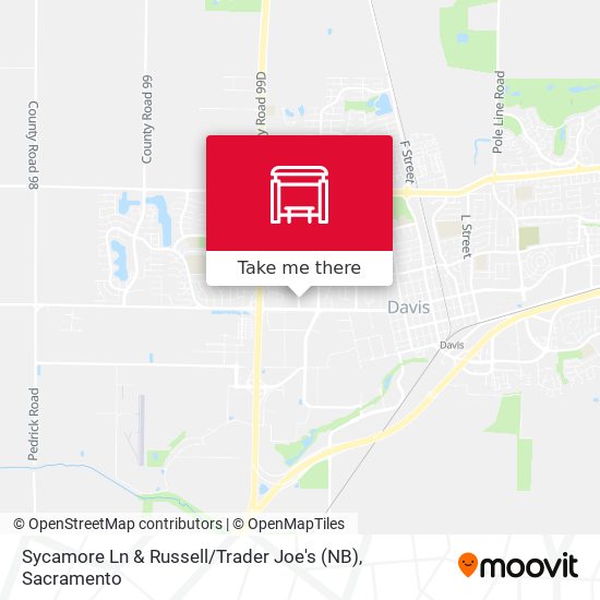 Sycamore Ln & Russell / Trader Joe's (NB) map