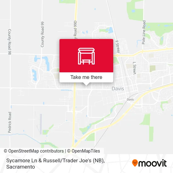 Mapa de Sycamore Ln & Russell / Trader Joe's (NB)