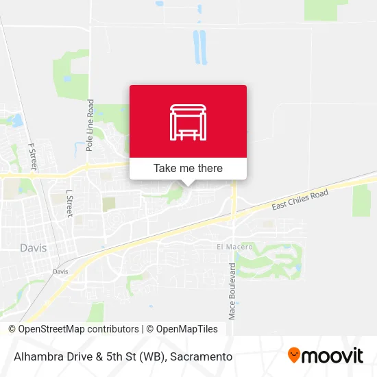 Alhambra Drive & 5th St (WB) map