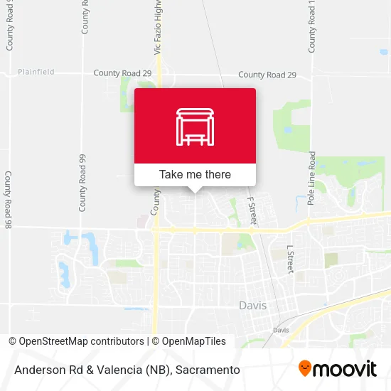 Anderson Rd & Valencia (NB) map
