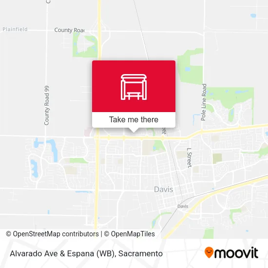 Mapa de Alvarado Ave & Espana (WB)