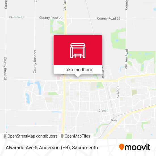 Mapa de Alvarado Ave & Anderson (EB)