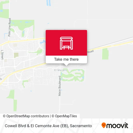 Cowell Blvd & El Cemonte Ave (EB) map
