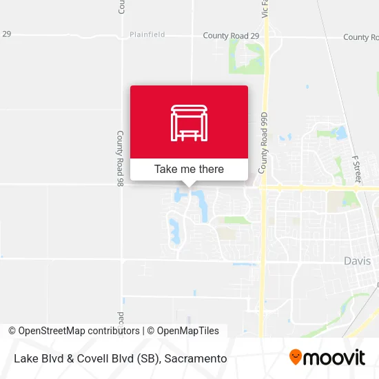 Mapa de Lake Blvd & Covell Blvd (SB)