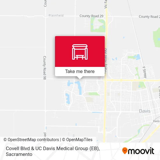 Mapa de Covell Blvd & UC Davis Medical Group (EB)