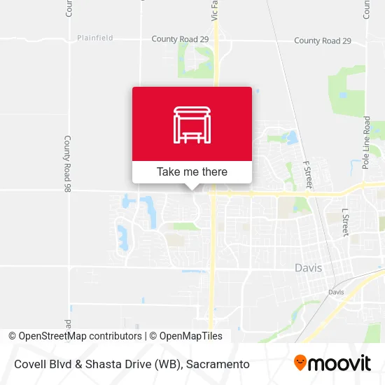 Mapa de Covell Blvd & Shasta Drive (WB)