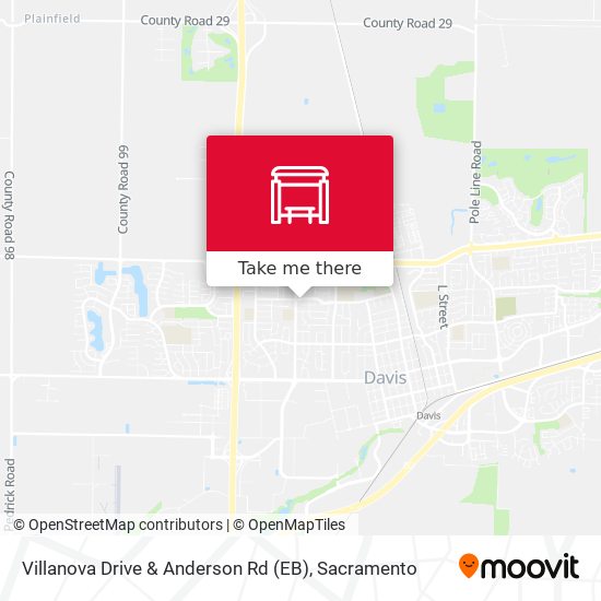 Villanova Drive & Anderson Rd (EB) map