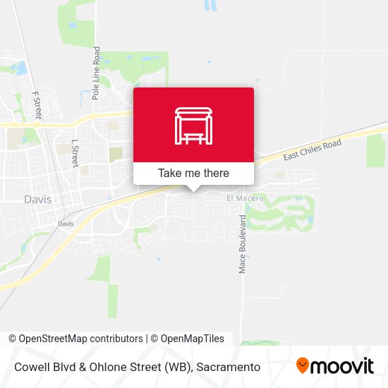 Cowell Blvd & Ohlone Street (WB) map