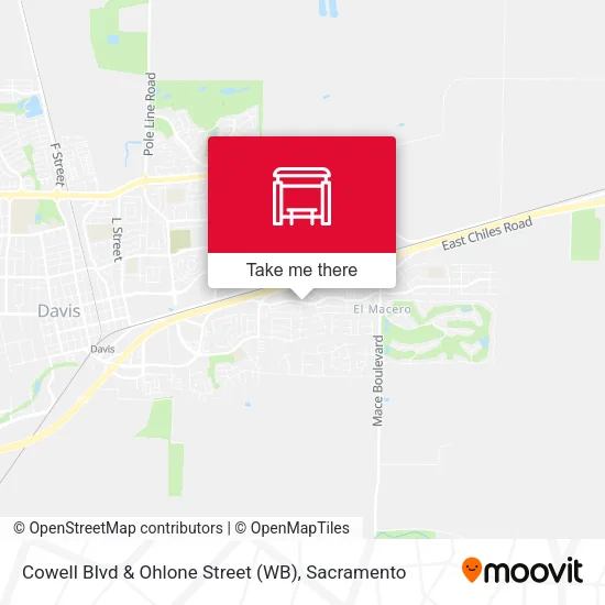 Mapa de Cowell Blvd & Ohlone Street (WB)