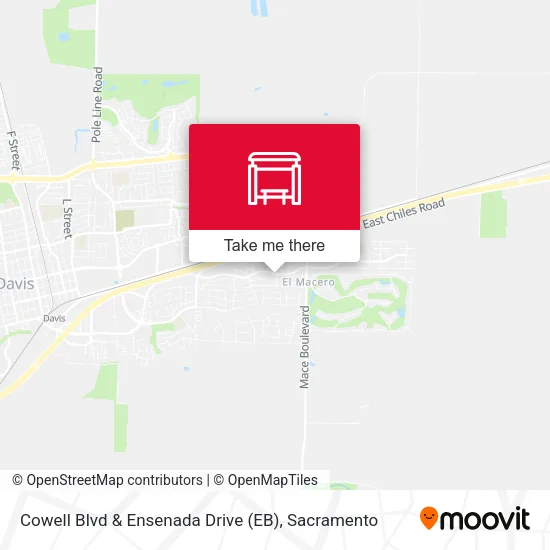 Mapa de Cowell Blvd & Ensenada Drive (EB)