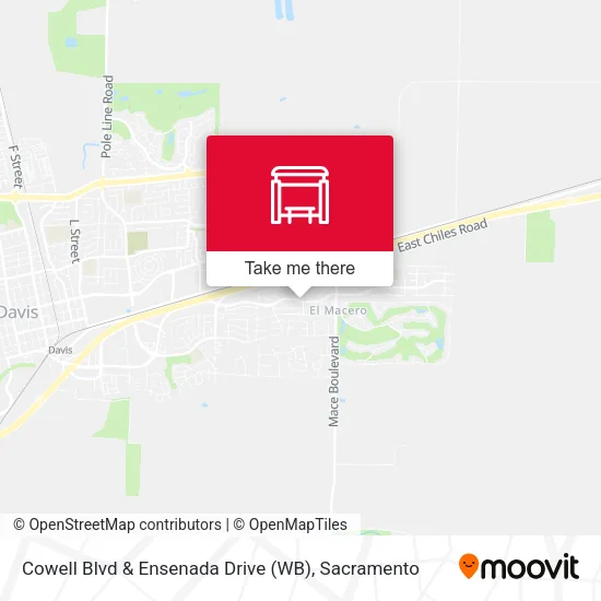 Mapa de Cowell Blvd & Ensenada Drive (WB)
