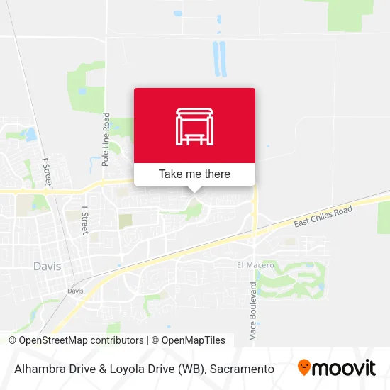 Alhambra Drive & Loyola Drive (WB) map