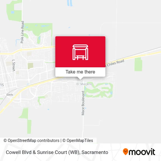 Mapa de Cowell Blvd & Sunrise Court (WB)